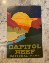 Capitol Dome Neon Sticker